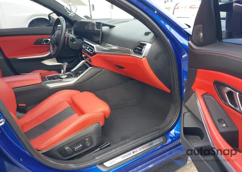 2024 BMW M3 Competition xDrive from USA, damaged, VIN WBS43AY01RFS51955